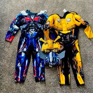 Transformer optimus prime and bumblebee costume